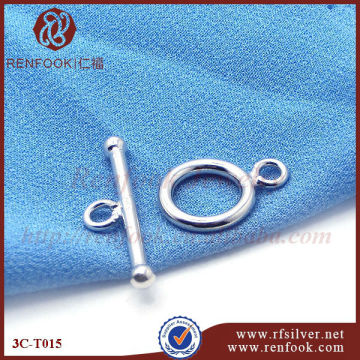 RenFook factory direct sale 925 sterling silver 925 sterling silver toggle clasp