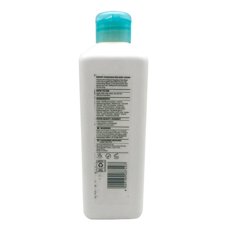 With vitamin e moisturising shea butter fast absorbing natural fragrance free body lotion