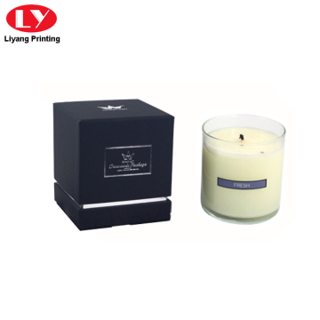 Luxury custom logo candle packaging gift box