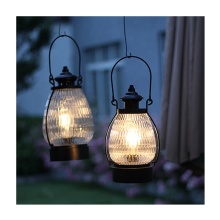 LED Lantern with Glass Cover - Outdoor and Home Decoration