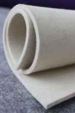100% White Wool Felt Fabrics, Natural Wool White Woolen Felt Sheet