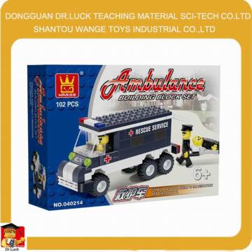 shantou chenghai toys downtown police car blocks