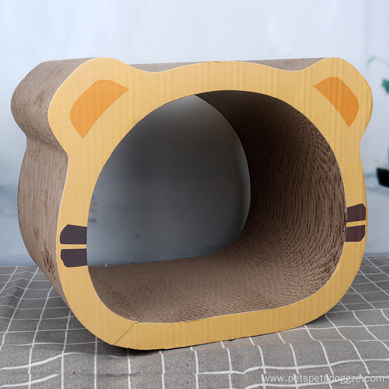 two-piece set cat cardboard scratchers corrugated paper
