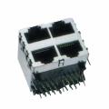 RJ45 Джек полный экранированный 2x2P с EMI