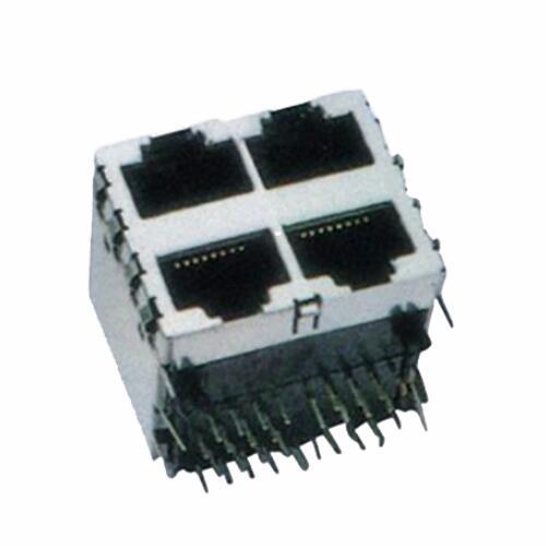 RJ45 Jack Πλήρης θωρακισμένη 2x2p με EMI