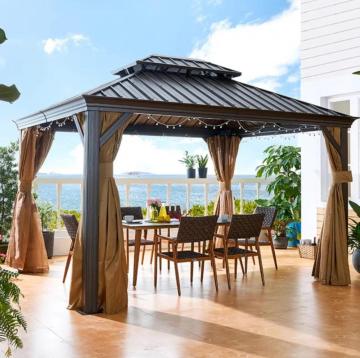Smart Pergola: Voice Control & Auto-Rain Sensors
