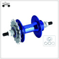 Blue racing bicycle disc brake hub motor