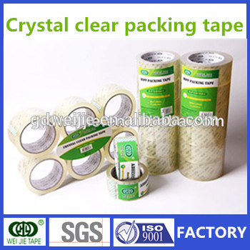 Chinese factory BOPP crystal clear packing tape