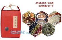 stand up kraft paper rice bag for bean,peanut,seed,flour, Custom Promotional rice paper bag, food package kraft / rice kraft pap