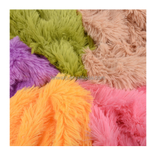 100% Polyester Solid Long Hair Fleece PV Plush Fabric for Plush Toys