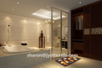 Nylon Printed Rubber Backed Heated Bath Mats