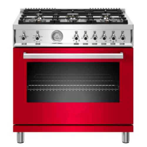 36 inch All Gas Range 6 Brass Burners