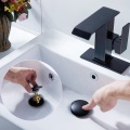 Black Brass Sink Drain Wash Basin Stopper