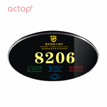 ACTOP hotel electronic hotel room number plates
