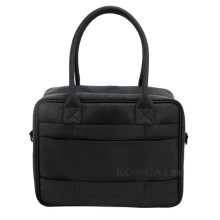 Cosmetic Makeup Jewelry Box Black Leather Monogrammed Makeup Storage Box