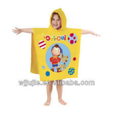 Microfiber animal printed baby hooded towel,hooded baby towel,kids hooded towel