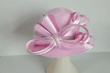 Women's Satin Ribbon church Millinery Dress Formal Hats