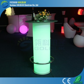 LED Illuminated Cocktail, High Bar Cocktail Table