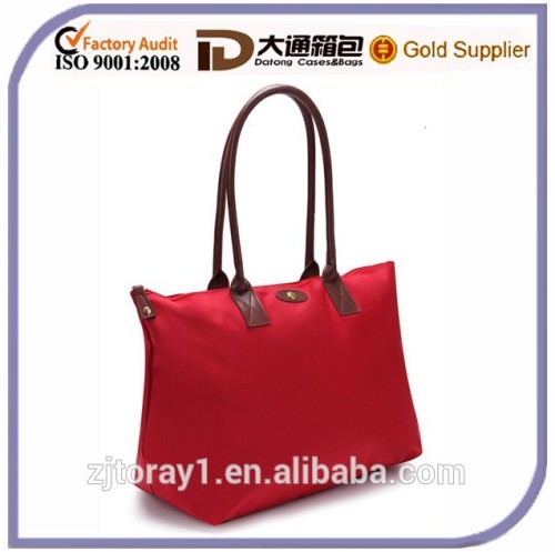 2015 Women Fashion Shoulder Nylon Foldable Travel Bag Tote Handbag