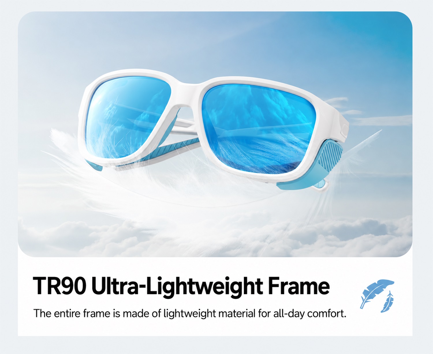TR90 Polarized Hiking Sunglasses ME2210-TR90 Ultra-Lightweight Frame TR90 Polarized Hiking Sunglasses ME2210-TR90 Ultra-Lightweight Frame