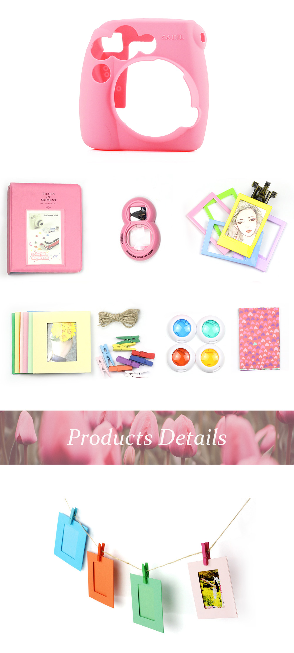 Instax Mini 8 / 9 Siliocn Case Bundle