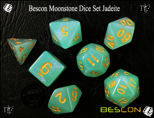 Juego de dados de jadeíta-4 Jadeite Dice Set-4