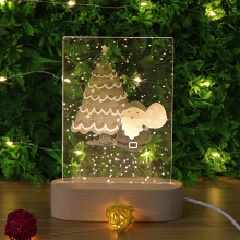 Zhongshan Factory Hot Sale Acrylic Sheet LED Gift Night Light For Promotion