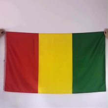 double stitched custom countries banner Guinea flags