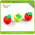 Kids Cute 3D apple shaped rubber stationery aeraser