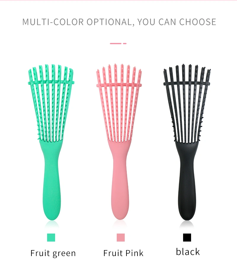 Hair Brush Scalp Massage Comb Detangle Hairbrush Wet Curly Health Care Comb for Salon Hairdressing Styling Tool