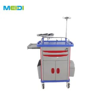 High Quality ABS Emergency Medical Trolley Cart for Hospital Usage Medicine Trolley Cart