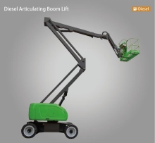 Rugged Diesel Articulating Boom Lift.