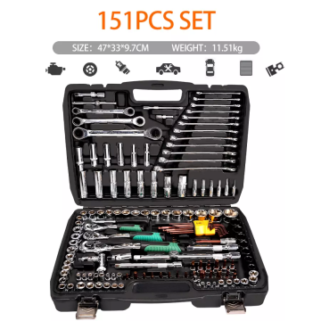 Prix ​​d&#39;usine Home Auto réparation de répartition socket réversible Ratchenting Sockets Hand Tool Box Tool Kit d&#39;outils