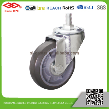 4 inch swivel silent rubber tpr wheel for trolleys caster