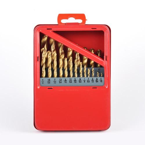 Inch 21pcs HSS Metal Twist Drill Bit set