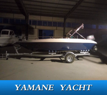 5.45m frp speed sport boat with canopy