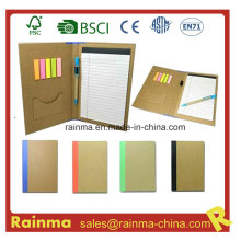 Caderno de arquivo de papel com planejador colorido adesivos671