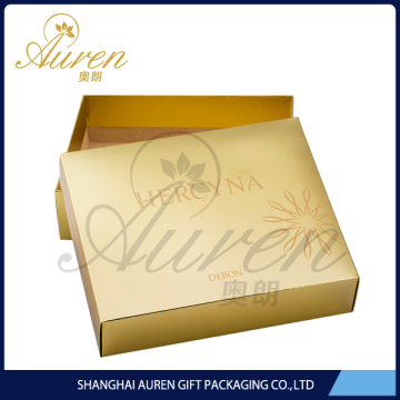 2014 luxury shiny gold design paper cosmetic boxes China wholesale