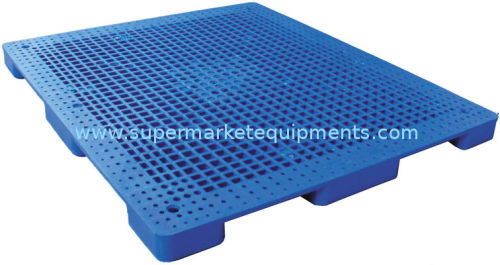 Rackable Reusable  Plastic Pallets Recycling Nine - Feet Perforated Flat Pallet