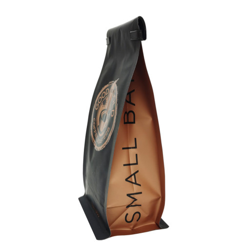 Custom Printed Laminated 8 Side Seal Pouch Coffee