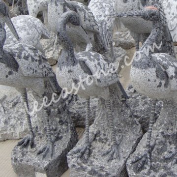 Stone bird animal sculpture