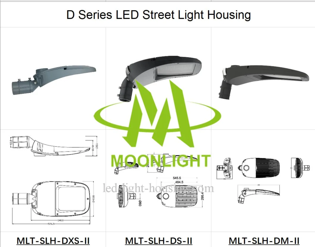 Die-Casting LED Street Light Cover Street Light Housing Mlt-Slh-HS-II for Road Lighting