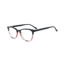 Wholesale Italy-made Pures Nerd Cylinder Eyewear with Brand New Patchwork Color Acetate JSP8009 - Elegant Eschenbach Collection