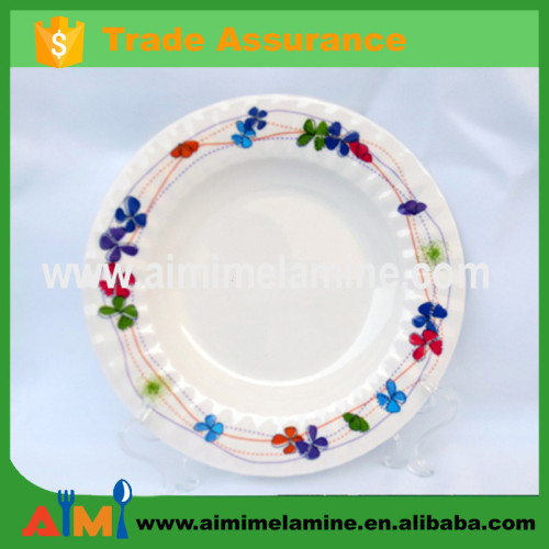 8 inch thailand round shape melamine charger plate for wedding