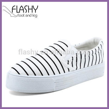 Wholesale high heel platform sneaker slip on canvas espadrilles
