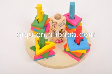 Geometric Blocks Shape Wooden Educational Toys