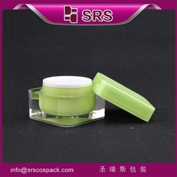 SRS 30ml acrylic cosmetic square jars