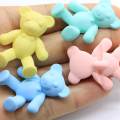 38mm Cute Cabochons 3D Resina opaca Orso Figurine Collana Charms Fai da te Scrapbooking Abbellimento Decorazione Craft