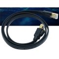 50 Fuß schwarzes Cat8-Ethernet-Kabel Netzwerk-Patchkabel