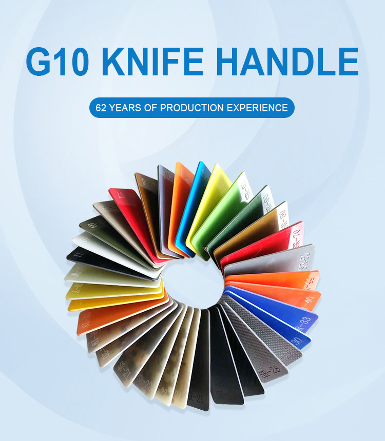 Hot Sale Factory Direct Sheet Colored G10 Handle Folding Knife Materials